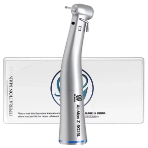 1:1 Dental Supplies Contra Angle Handpiece Fiber Optic Quattro Spray Water Cooling Medical Instruments for Surgery