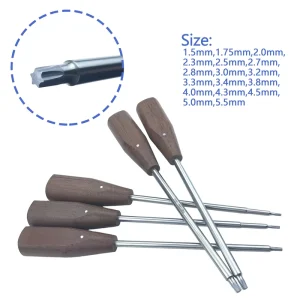 1.75mm 5.0mm Bone Star Screw Driver Bone Screwdriver with Star Head Stainless Steel Orthopedics Instruments