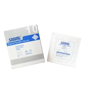 100% Cotton Paraffin Gauze Medical Disposable Consumable Dressing for Wound Care