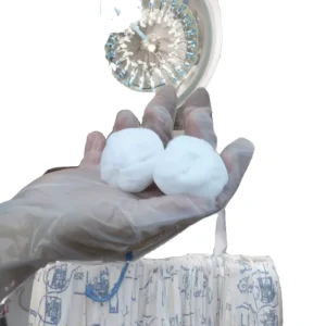 100% Cotton Sterile Gauze Ball Absorbent and Disinfecting Type Bag Packaging for X ray EOS Hospital Medical Consumables Use