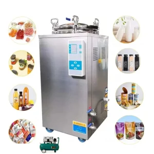 100L 150 Liters Small Vertical Retort Machine Autoclave Industrial Bottls Sterilization Machine