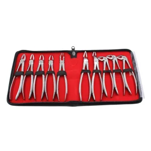 10pcs Manual Adult Orthodontic Pliers Tooth Extraction Forceps Set Stainless Steel Dental Surgical Instruments Tool Kit