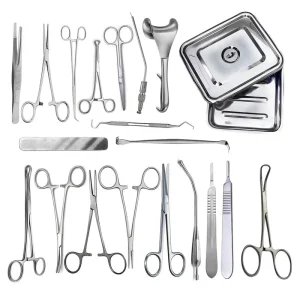 14 Piece Minor Surgery Instrument Set Stainless Steel Surgical Tools with CE Certification