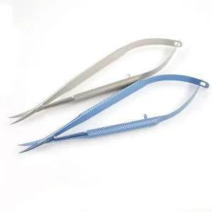14 cm Titanium Alloy Microscopic Corneal Scissors Ophthalmic Instruments Surgical Scissors