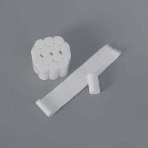 15*15mm 450g PE Bag CE Certified Class I Hemostatic Gauze Surgical Algodonera Dental Cotton Roll Consumables