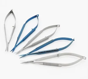 18 cm Titanium Alloy Microscopic Corneal Scissors Ophthalmic Instruments Surgical Scissors
