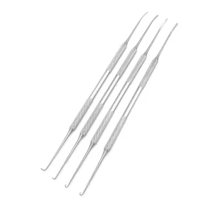 18.5 cm Vein Retractor Dissecter Vascular Hook Needle Double Headed Traction Micro Neurodissecter