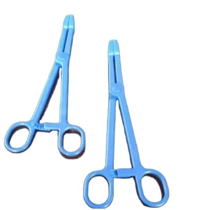 19cm Disposable Plastic Surgical Dental Instrument Manual Forceps Tweezers Nylon Sponge Holding Feature