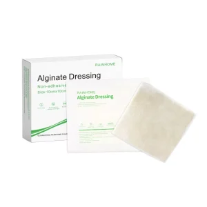 20 Times Exudate Alginate Dressing Non adhesive Medical Disposable Devices for Wound Care Trauma Care Advanced Dressing 10*10