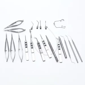 21 Pcs Stainless Steel Ophthalmic Surgical Kit Cataract Set Ophthalmic Eye Surgical Instruments Kit