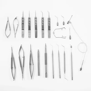 21 Pcs Stainless Steel Ophthalmic Surgical Kit Cataract Surgey Set