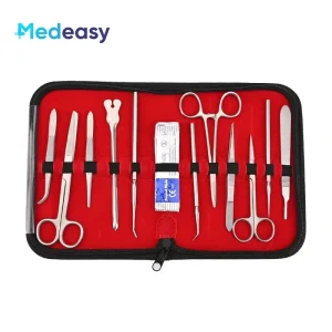22 Pcs Stainless Steel Dissecting Kits General Surgical Training Instruments Set Anatomical Tools Scissors Needle Holder