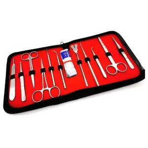 22Pcs Manual Stainless Steel Surgical Suture Kit Medical Student Dissection Training Set for Veterinary Clinical Practice