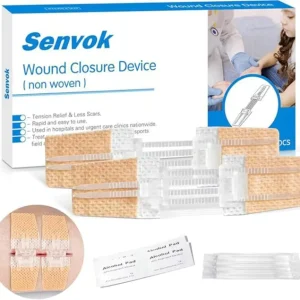 2pcs Suture Free Wound Closure Device Tension Relieving Strip for First Aid Emergency Outdoor Injury Post Op Scar Care Beige
