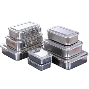 304 201 Stainless Steel Medical Instrument Tray with Lid