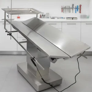 304 Stainless Steel Pet Surgery Table V Type Adjustable Tilt Veterinary Operating Equipment with Tilting Function