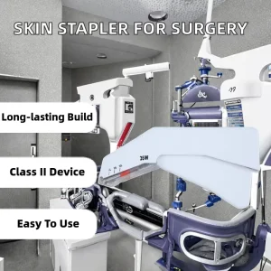35W Manual Skin Stapler 316L Stainless Steel CE Certified Class II Wound Healing Hospital Clinic Use Wound Closure Sealing