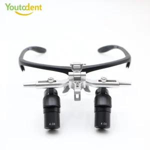 4X 5X 6X Dental Surgical Loupes 48° Ergo Loupes Optical Lens 350-420mm Working Distance with LED Light