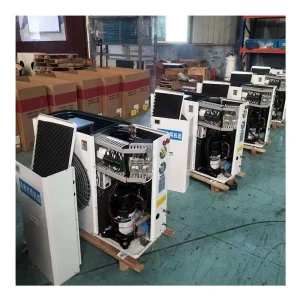 5HP Wall Mounted Air Condensing Unit Converter Fan Mobile Cold Room Freezer Equipment Refrigeration Heat Exchange Motor Engine