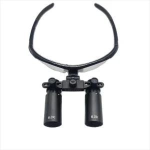 6.0X Head Bend Dental ENT General Surgery Microsurgery Veterinary Kepler Binocular Loupe Surgical Magnifying Glass Plastic