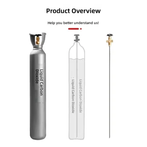 6L Beverage Use Carbon Dioxide Cylinder Refillable CO2 Gas Tank Pressure Vessel Easy to Operate for Soda Machine