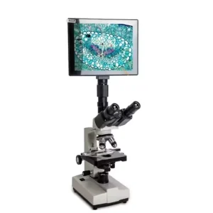 7 Inch LCD Display 1600X Biological Optical Microscope Reusable for Hospital Pet Science Laboratory Bacteria Observation Dog