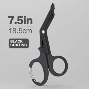 7.5″ EMT and Bandage Trauma Medical Shears Scissors With Carabiner