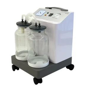 7A 60D Hospital Surgical Dentistry Electric Suction Machine Two 2500mL Bottles Aspirator 65dB Noise Large Discharge