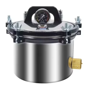 8L 10L Portable Autoclave Sterilizer Vertical Laboratory Equipment Nail Tools Steam Sterilization Veterinary Monitoring Devices