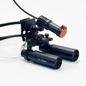 8x Binocular Dental Surgical Loupes Oral Dental Surgery Equipment with 5W Led Surgical Light