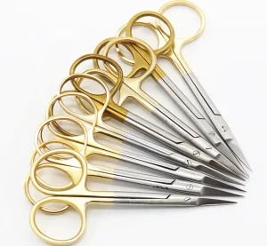 9.5cm Stainless Steel Medical Surgical Straight Curved Medical Scissors