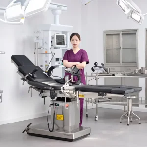 A2000 Stainless Steel Hospital Operating Equipment Multifunction Adjustable Manual Electric Surgical Operation Table