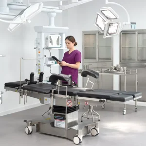 A302 SAIKANG Factory Movable Stainless Steel Hydraulic Adjustable Electric Medical Surgical Operating Table