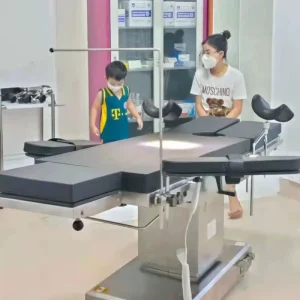 Advanced Detachable Leg Plate Longitudinal Translation and Tilting Functions Electric Operating Table