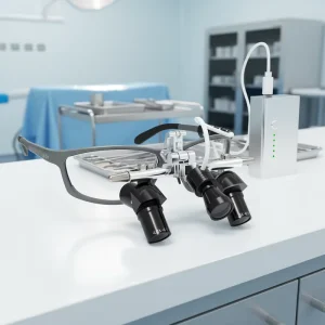 All Metal Ergo2 4X 5X 6X LED Hospital Surgical Loupe Dental Microscope Electricity Powered Ergonomic Corner Magnifier