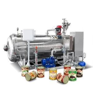 Automatic Steam Autoclave for Canned Mushrooms High Temperature Sterilization Equipment 304 Stainless Steel