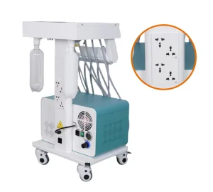BL 610D Veterinary Dental Uni 550W Silent Oilless Compressor 10L Tank Built in LED Scaler Complete Vet Dental Workstation