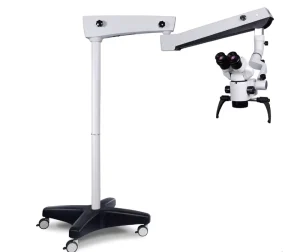 BOM 350 High Performance Dental Surgical Microscope with LED Illumination 5 Step Zoom and Ergonomic Design