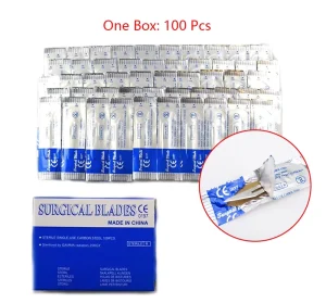 Beauty Medical Consumables No 11 12 15 20 21 22 23 24 Carbon Steel Disposable Medical Surgical Blade