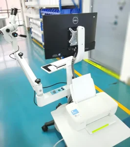 Binocular Colposcope High Resolution CCD Camera Imaging System Colposcopy Integrated Mobile Trolley