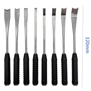 Bone Chisel Stainless Steel Osteotome 10mm 25mm Osteotome Straight Curved Orthopedics Instruments