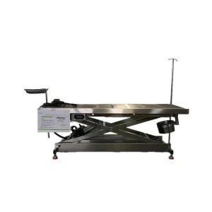 CE Approved Electric Lift Pet Operating Table Stainless Steel Heavy Duty Vet Dissection Table for Pet Clinic Hospital