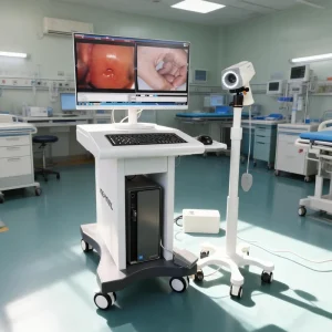 CE Digital Colposcope Biopsy Instruments Green Filter Digital Colposcope for Cervical Cancer Screening