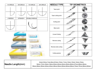 CE ISO Approved PGCL Suture (Suturas PGCL) High Quality Synthetic Monofilament for Veterinary Surgery