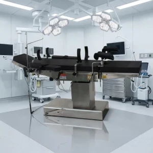 CE ISO Certified Electric Operating Bed Silent Motor Adjustable Trendelenburg Position General Surgery Operating Table