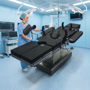 CE ISO Stainless Steel Adjustable Operating Table with Adjustable Four Function Electric Surgical Table