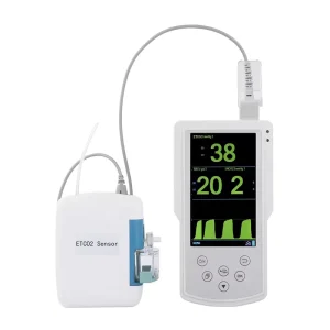 CO2 SPO2 N2O ETCO2 Medical Color Display Capnography Gas Analyzer with ETCO2 Monitor SPO2 Monitor Respiratory Machine