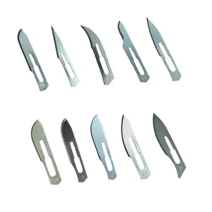 Carbon Steel Manual Surgical Scalpel Knife Blades 10-25 Reusable Surgical Instruments