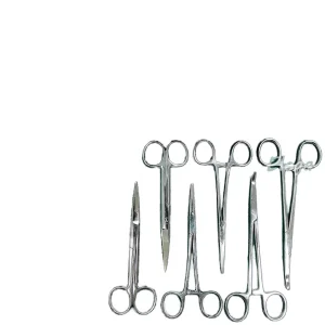 Certified 14pcs Minor Surgery Set Stainless Steel Surgical Instruments Kit Portable Manual Surgery Box