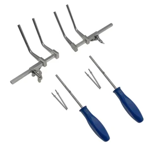 Cervical Distractor with Screws Set Cervical Retractor Autoclaveable Left Right Type Neurosurgical Surgical Instrument